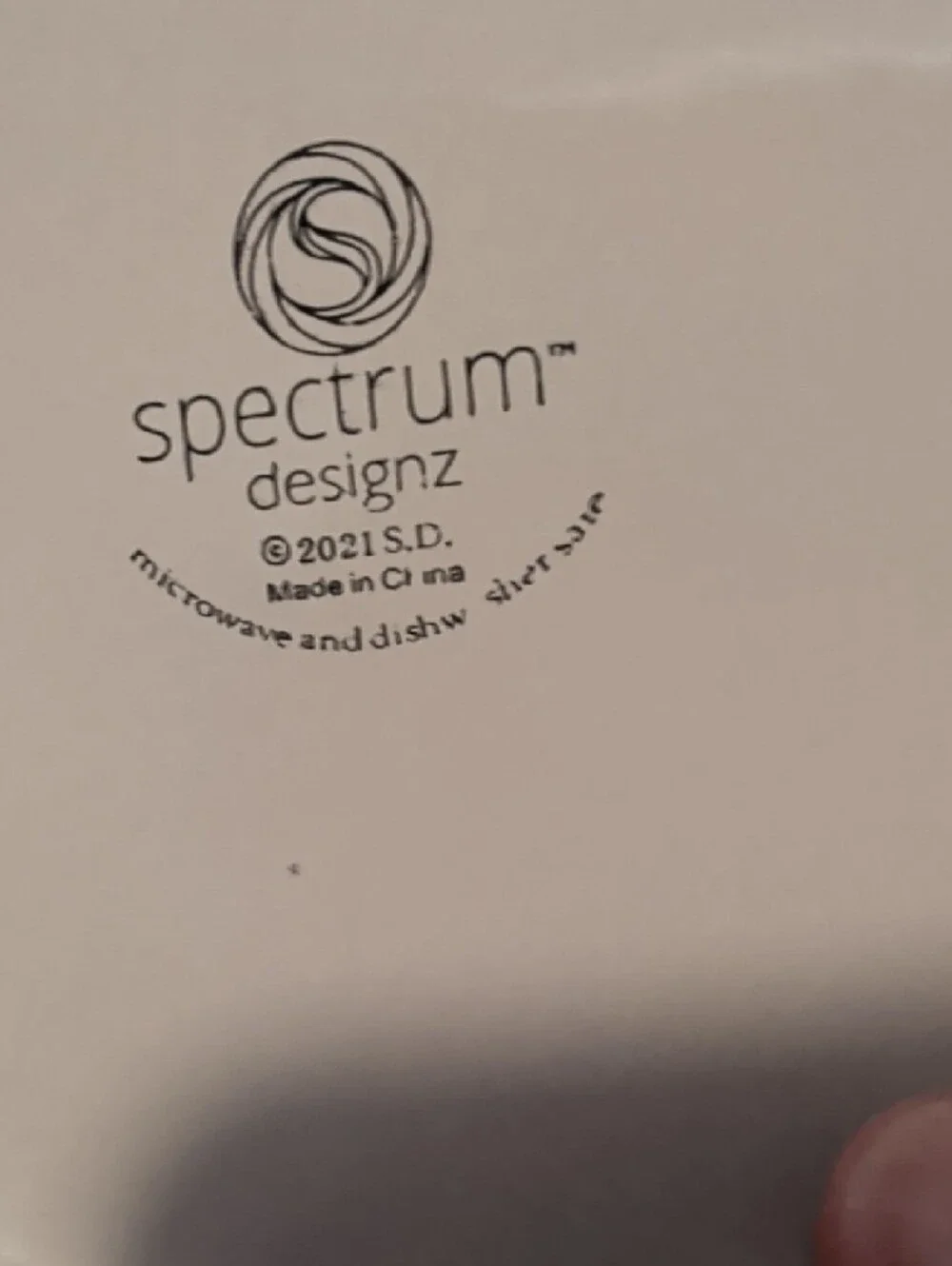 Spectrum Designz white ceramic